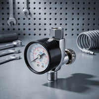 Airbrush Filter with Pressure Gauge Mini Inline Water Separator with Gauge