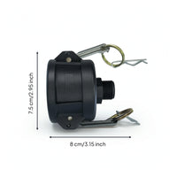IBC Tote Adapter with Quick-Connect Leak-Proof IBC Tote Hose Adapter Watertight Compact for Liquid Transfer