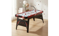 Printed Playing Surface Table Ice Hockey Game Overhead Scoring Frame Cabinet Ice Hockey Game Puck Goals Black Legs