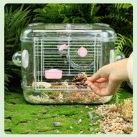 Large Hamster Cage with Multi-Layer Options, Luxury Hamster Cage Starter Kit with Ramps and Easy Tray for Syrian Dwarf Hamsters