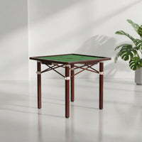 Cylindrical Metal Foldable Square Table Round Foot Caps Multipurpose Table Plastic Fittings Home Furniture for Mealtime