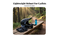 Ultra-Light Full Face Mountain Bike Helmet Lightweight Downhill Cycling Helmet Removable Washable Liner Head Protection Shock Resistant for Teenagers, Adults, Cyclists, City Commuting, Trail Riding, Outdoor Sports