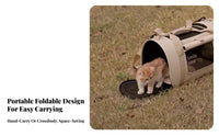 Adjustable Strap Foldable Cat Bag Seatbelt Compatible Foldable Cat Carrier Lightweight for Travelers, Car Rides, Vet Visits, Daily Outings