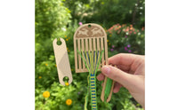 Backstrap Loom Handheld Weaving Loom Kit Weaving Kit with Shuttle Versatile Long-Lasting for Crafters, Home DIY, Travel