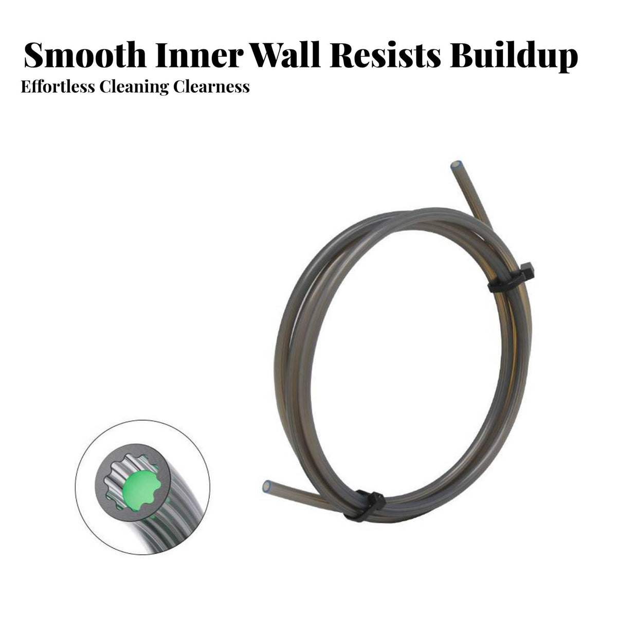 Star Inner Wall PTFE Tube High Temperature Resistant PTFE Filament Guide Tube Flexible 1.75mm Filament Tubing