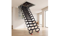 Retractable Attic Staircase Concealed Retractable Attic Ladder Heavy Duty Drop-down Overhead Ladder for Homeowners, Mezzanine