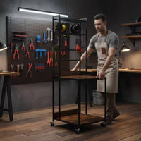 3D Printer Stand with Filament Rack Sturdy for Studio, Makers