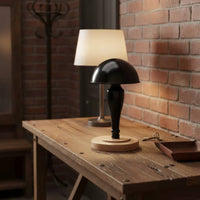 Tabletop Hat Stand Detachable Design Hairpiece Stand Wooden Base Stable Support for Retail Store