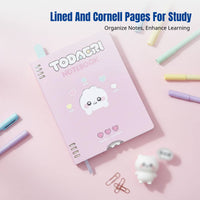 Loose Leaf Notebook, Hare Collaboration, Rotating Cover, Cornell Lined Pages, A5 Student Refill, Cute Stationery