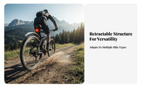 Retractable Bike Mudguard Easy to Install Bike Mudguard with Taillight Foldable Cycle Spray Guard Universal Fit for Rainy Days
