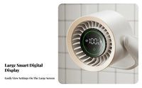 Wall-Mounted Fan Drill Installation Portable Power Ventilation Fan Smart App Control Wall Mountable Fan for Cooks, Students, Washroom, Bedroom, Desk