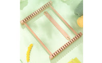 2 Pieces Beech Wood Children's Wooden Weaving Loom Slotted Crossbars Wooden Weaving Loom Compact Craft Tool Lightweight