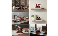 Glossy Dragon Tea Pet Decorative Resin Tea Pet Vivid Mythical Beast Figurine Traditional for Collectors