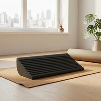 Ribbed Top Foam Exercise Inclined Block Textured Exercise Inclined Block Matte Finish Incline Board Rounded Edges for Stretching, Balance