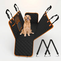Waterproof Dog Car Seat Cover with Side Flaps Quilted Car Seat Cover with Mesh Window Nonslip Heavy-Duty for Dogs