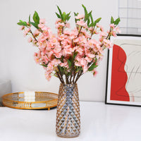 Artificial Cherry Blossom Branch with Multiple Forks for Wedding and Home Decor