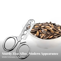 Floral Cracker Zinc Alloy Melon Plier Sturdy Kernel Nut Sheller for Snack Aficionados, Snack Lover S, Office, Parties, Living Room