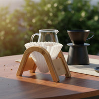 V-Shape Coffee Strainer Holder Easy Access Pour over Strainer Holder Pour-over Papers Storage Rack for Baristas, Cafe