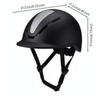 Matte Black Equestrian Helmet Adjustable Horse Riding Helmet CE Certified for Children