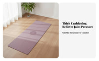 Exercise Mat Middle Medallion Pattern Pose Guide Mat Solid Color