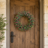 Artificial Flower Wreath, Entrance, Flower Wreath, Wall-mounted, Entrance Wreath, Brightly Welcome Guests, Handmade Decoration