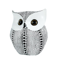 Polka Dot Owl Tree Resin Decorative Figurine - Modern Minimalist
