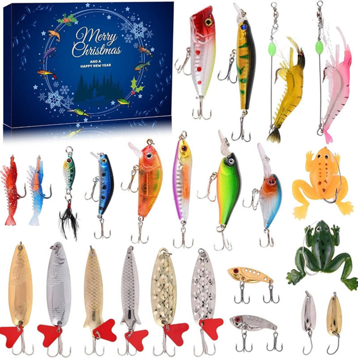 Surprise Fishing Blind Box Sharp Hooks Lure Gift Box High Quality Fishing Lure Set Lifelike for Beginners, Anglers
