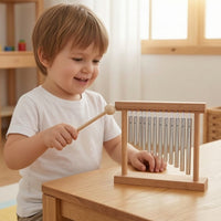 Chime Toy with Mallet Wooden Instrument Musical for Music Wellness