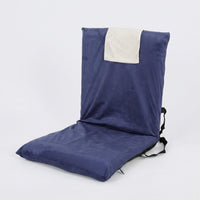 Camping Chair with Back Support and Seat Cushion, Oxford Cloth Folding Chair for Beach, Foldable Sit Mat with Handle, Kids Folding Chairs Indoor