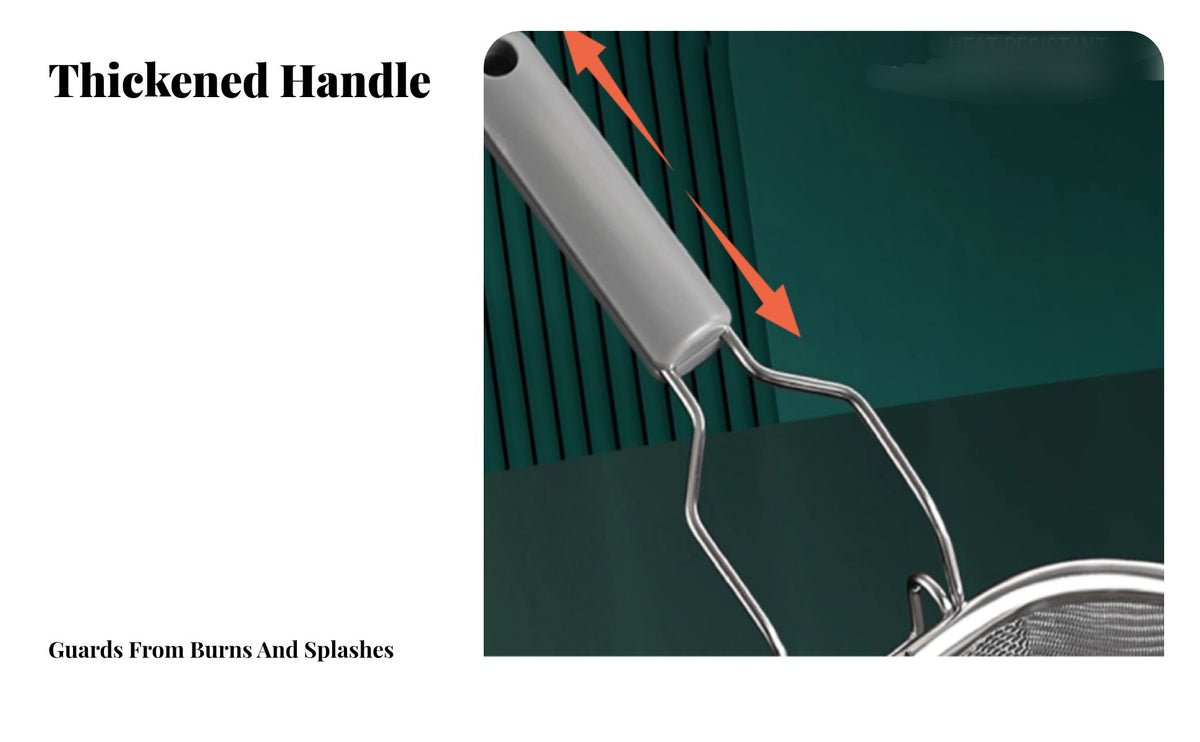Noodle Blanching Basket Rust-Resistant Pot Hook Strainer Large Capacity Noodle Boiling Basket