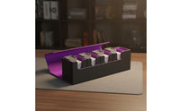 5-in-1 Deck Box Large Capacity 5 in 1 Deck Case Interchangeable Card Storage Box Soft Fuzzy Interior Lining Detachable Card