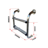 Stainless Steel Pool Ladder Easy-to-Install Pool Ladder with Handrails Corrosion-Resistant Rustproof for Spa