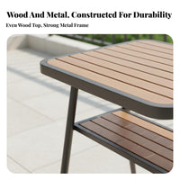 3 Pieces Minimalist Design circular table and 2 Chairs Combo Space-Saving outsidedoor Furniture Comfortable Seating for Apartment Dwellers, two individuals, Homeowners, Balcony, Patio, Garden, Backyard
