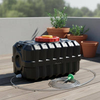 Heat Absorbing Portable Solar Shower Large Capacity Solar Shower Container Double Layer Outdoor Water Storage Barrel for Campers, Backyard, Garden