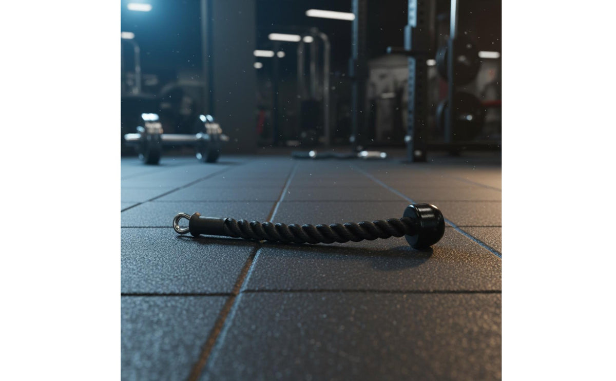 Bicep Tricep Rope Non-Slip Grip Double-Ended Training Rope Cord Machine Attachment Sturdy Duty for Bodybuilders