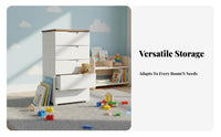 Space-Saving Plastic Drawer Cabinet Long-Lasting PP Material 5-Drawer Storage Cabinet Large Capacity Clothes Organizer Chest Easy to Install for Families, Homeowners, Bedroom, Living Room, Bathroom, Hallway