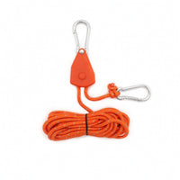 Reflective Guyline with Pulley Adjustable Tent Rope with Carabiner Multi-Purpose Tent Guy Line High-Visibility for Campers, Backpackers, Camping