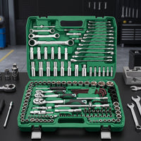 Auto Repair Tool Organized Kit Automotive Tool Kit with Portable Tools for Home Mechanics, Garage, Roadside Emergency, Home Workshop
