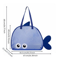 Marine creatureShaped Beach Bag Translucent Cartoon Fish Carry Bag Children's Outdoor Gear Shoulder Straps Quick-Dry
