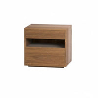 Minimalist design Nightstand with Drawers and Shelf Walnut Finish Single-Drawer End Table with Open Shelf Modern Design Bedroom Furniture Spacious Storage for Homeowners, Renters, Adults, Bedside, Guest Room