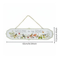 Front Door Welcome Hanger European Style Garden Welcome Sign Ornate Bracket House Decoration for Porch