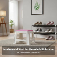 Small Square Stool Colorful Small Portable Stool Compact & Space-Saving Footstool for Young Children, Entryway
