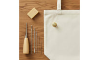 11 Pieces DIY Leather Craft Tool Bag Set Handmade Waxed Thread Leather Kit for Workshop