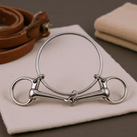 Racing Horse Bit 130 Mm Mouth Length Jointed Horse Bit Balanced Pressure Reduces Pinching