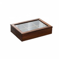 Multi-Section Candy and Nut Platter Solid Wood Wooden Compartment Snack Dish Chinese New Year Design Divided Serving Tray with Lid for Holidays