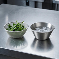 2 Pieces Perforated Mesh Strainer Bowl Smooth Edges Draining Bowl Set Silver Finish Fine Mesh Colander