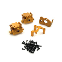 RC Car Set 1:28 Scale RC Car Parts Gearbox with Motor Mount Metal for Hobbyists, Builders