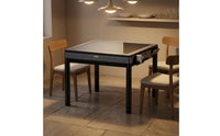 Automatic Mahjong Table Gray Electric Mahjong Table Black Frame Board Game Furniture for Home Use