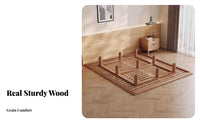 Levitating Bed Frame Minimalist Design Lighted Levitating Bed Headboard-Less Bedroom Furniture for Partners, Residents, Apartment, Guest Room, Home