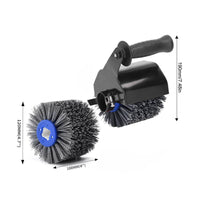 Multi Purpose Wire Drawing Wheel Wear-Resistant Angle Grinder Brush Wheel Easy to Install Burnishing Drum Brush Long-Lasting for Metalworking